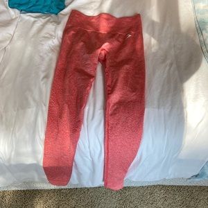 Gymshark vital seamless leggings coral size small